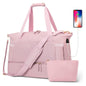 pink waterproof women gym duffel bag,custom,front