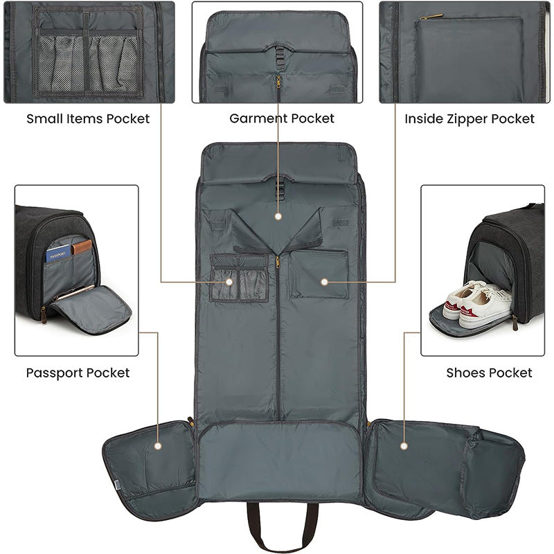 black men hanging garment bag,custom,detail 03