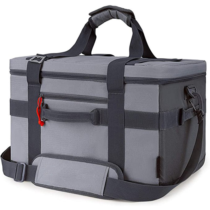 gray oxford insulated camping bag,custom,front 02