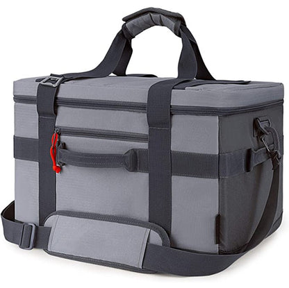 gray oxford insulated camping bag,custom,front 02