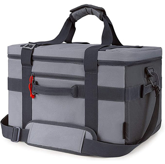 gray oxford insulated camping bag,custom,front