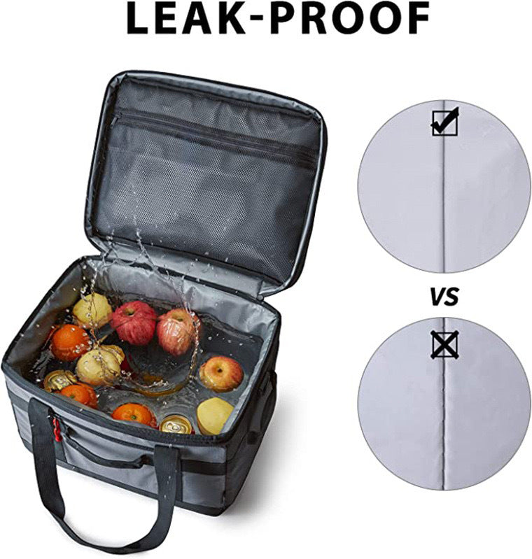 gray oxford insulated camping bag,custom,front 02