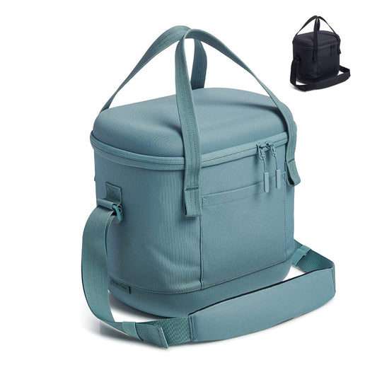 lake blue oxford insulated ice bag,custom,front