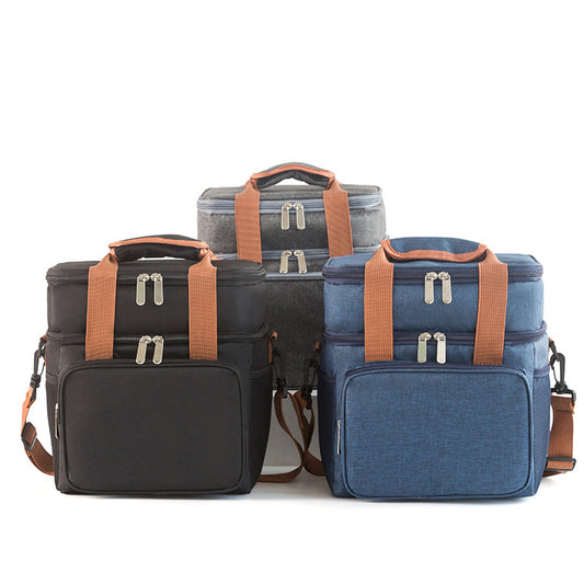 navy blue oxford insulated lunch bag,custom,color display