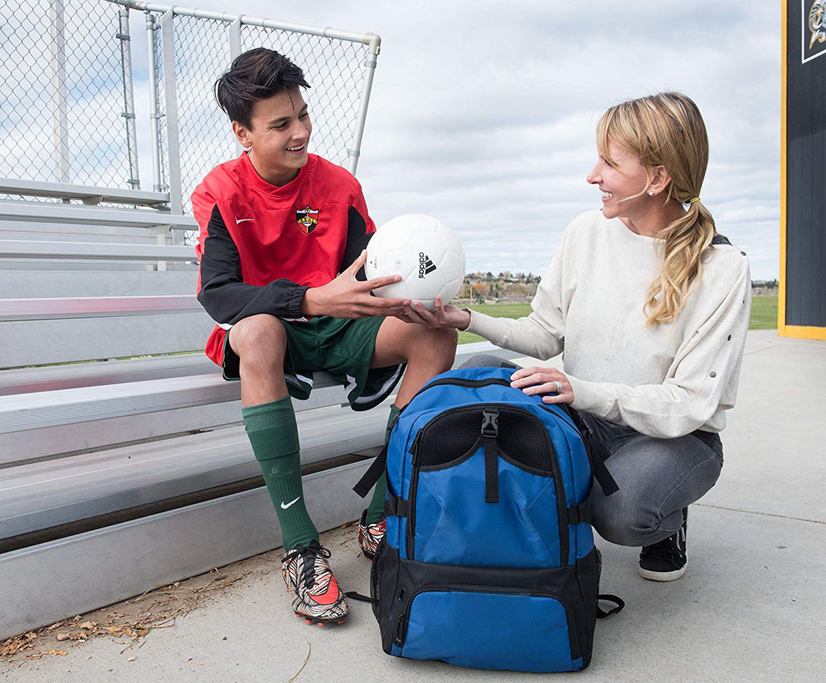 kids sports backpack for soccer training and outdoor activities