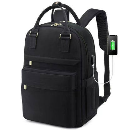 purple black fanlosn fashion laptop backpack women,custom,si