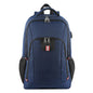 blue fanlosn anti theft laptop backpack,custom,front