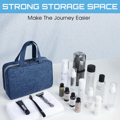 foldable cosmetic bag with strong storage space for cosmetics and toiletries