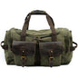 army green canvas large duffel bag,custom,front
