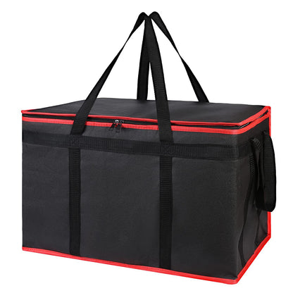 black large oxford insulated delivery bag,custom,front