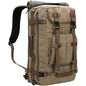 tea color canvas large vintage backpack,custom,side