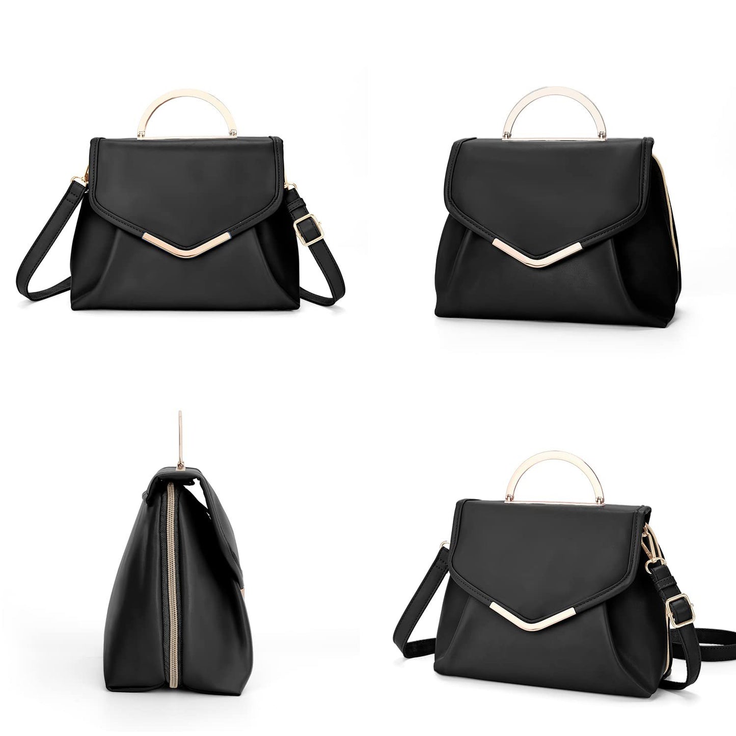leather cosmetic bag with stylish pu leather handbag design