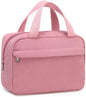 pink corduroy women makeup storage bag,custom,front