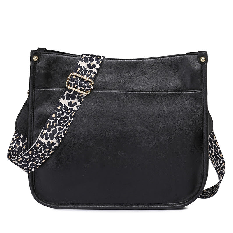 black fanlosn pu leather messenger bag women,custom,front