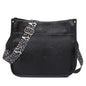 black fanlosn pu leather messenger bag women,custom,front