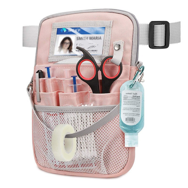 pink polyester nurses waist bag,custom,front