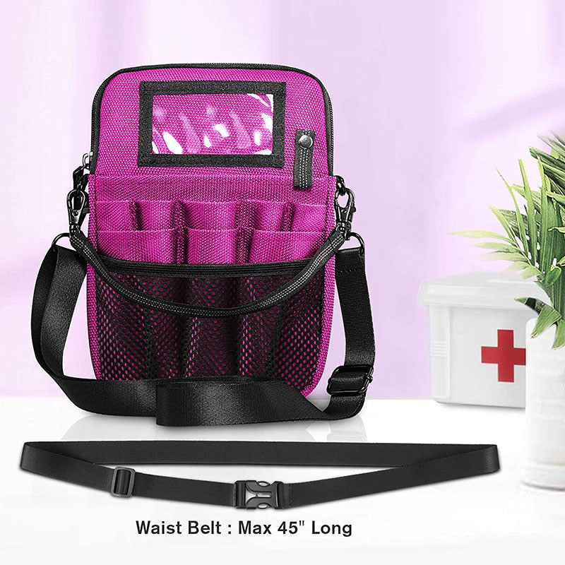 purple polyester nurses waist bag,custom,detail