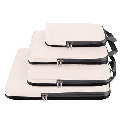 khaki nylon waterproof fanlosn packing cubes set,custom,front