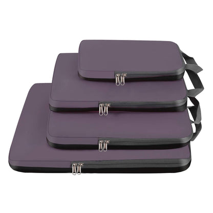 light purple nylon waterproof fanlosn packing cubes set,custom,front