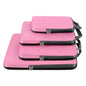 pink nylon waterproof fanlosn packing cubes set,custom,front