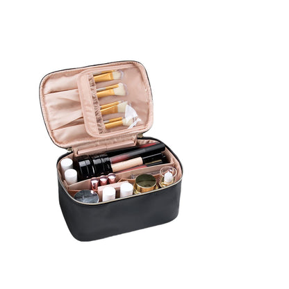 personalized leather toiletry bag for beauty and travel accessories