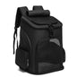 black polyester foldable pet backpack,custom,front