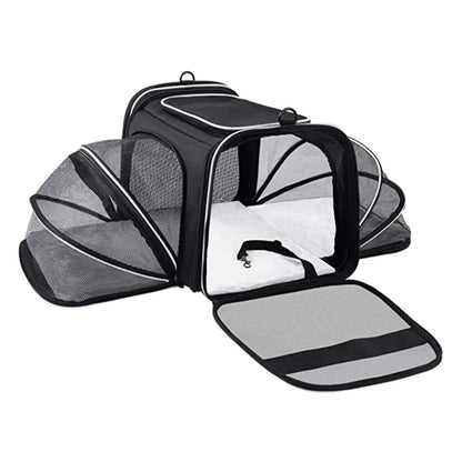 black expandable pet carrier,custom,flat