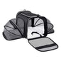 black expandable pet carrier,custom,flat
