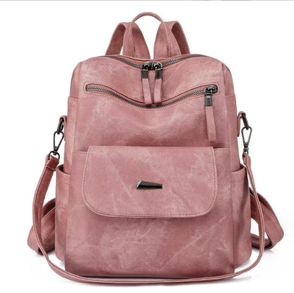 pink pu leather mini backpack women fashion collection