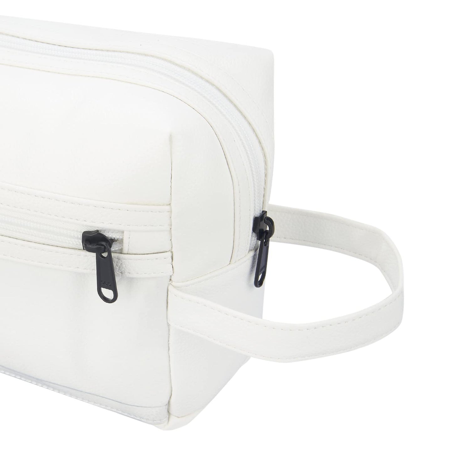 portable cosmetic bag with durable handle and quality zipper