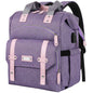 purple waterproof diaper backpack for moms