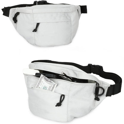 white waterproof running belt bag,custom,side
