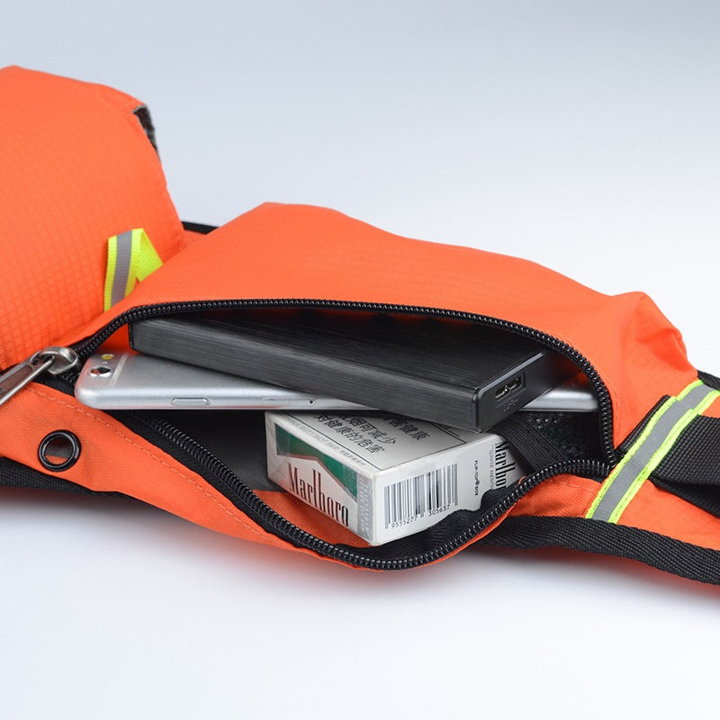 orange running phone waist bag,custom,inner
