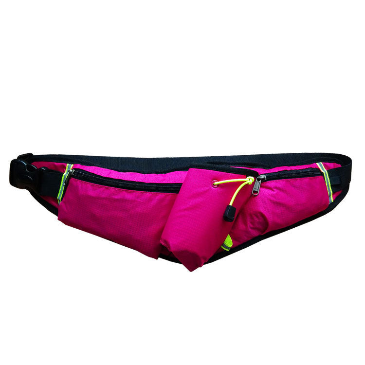 rose red running phone waist bag,custom,front