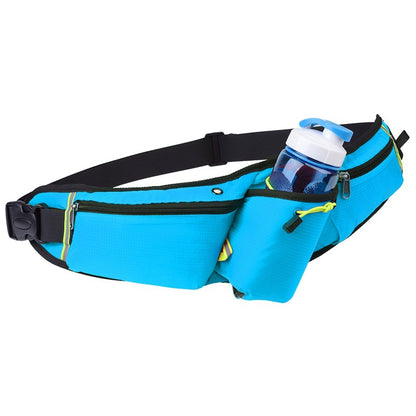 sky blue running phone waist bag,custom,front
