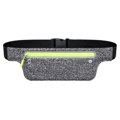 hemp gray minimalist running waist bag,custom,front