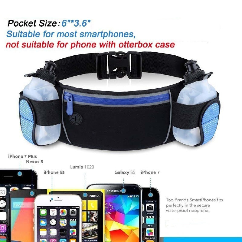 black waterproof running waist bag,custom,dimensions
