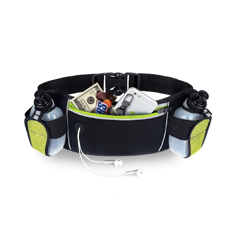 green waterproof running waist bag,custom,front