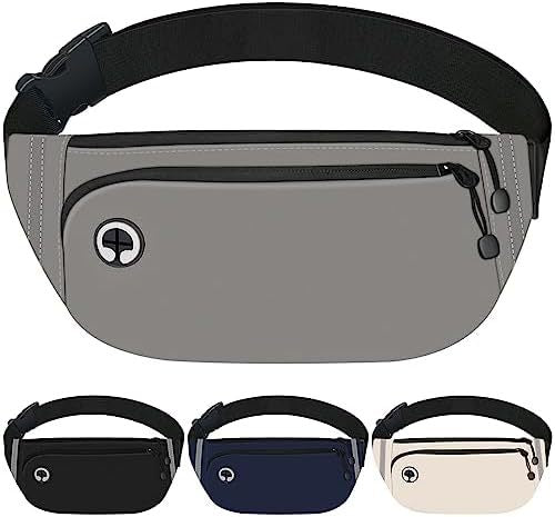 gray polyester running waist pack,custom,front