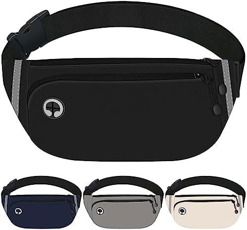 black polyester running waist pack,custom,front 02