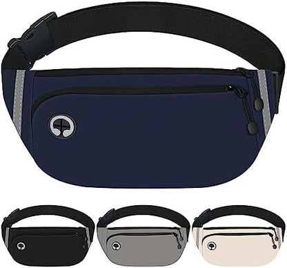 blue polyester running waist pack,custom,front