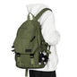 army green fanlosn forest style school backpack,custom,model display