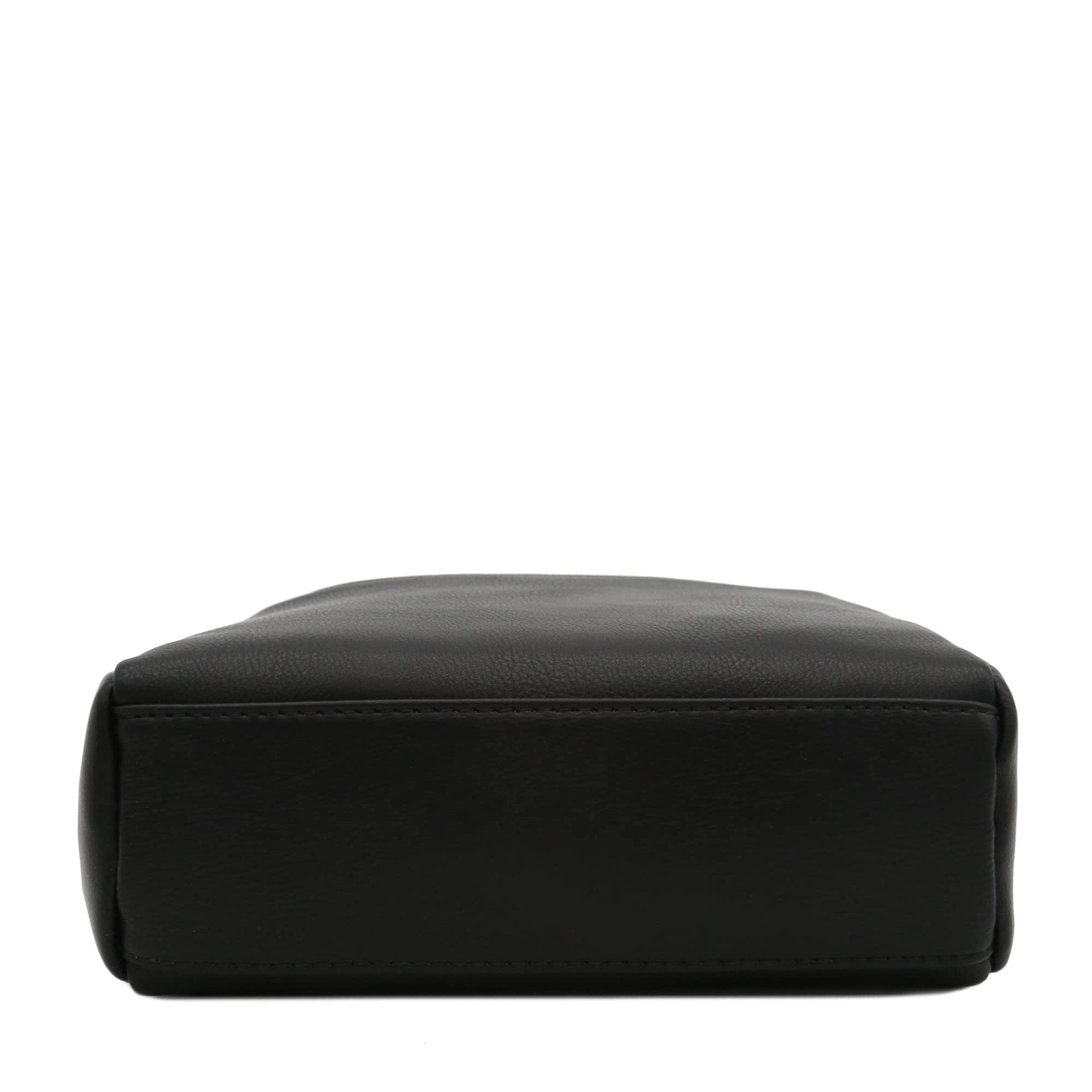 black pu leather women shoulder bag,custom,bottom