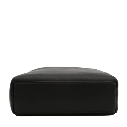 black pu leather women shoulder bag,custom,bottom