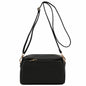 black pu leather women shoulder bag,custom,front 02