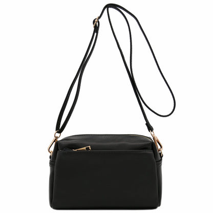 black pu leather women shoulder bag,custom,front