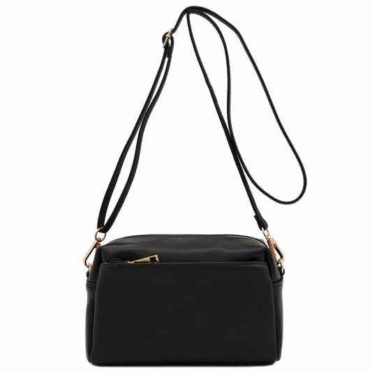 black pu leather women shoulder bag,custom,front