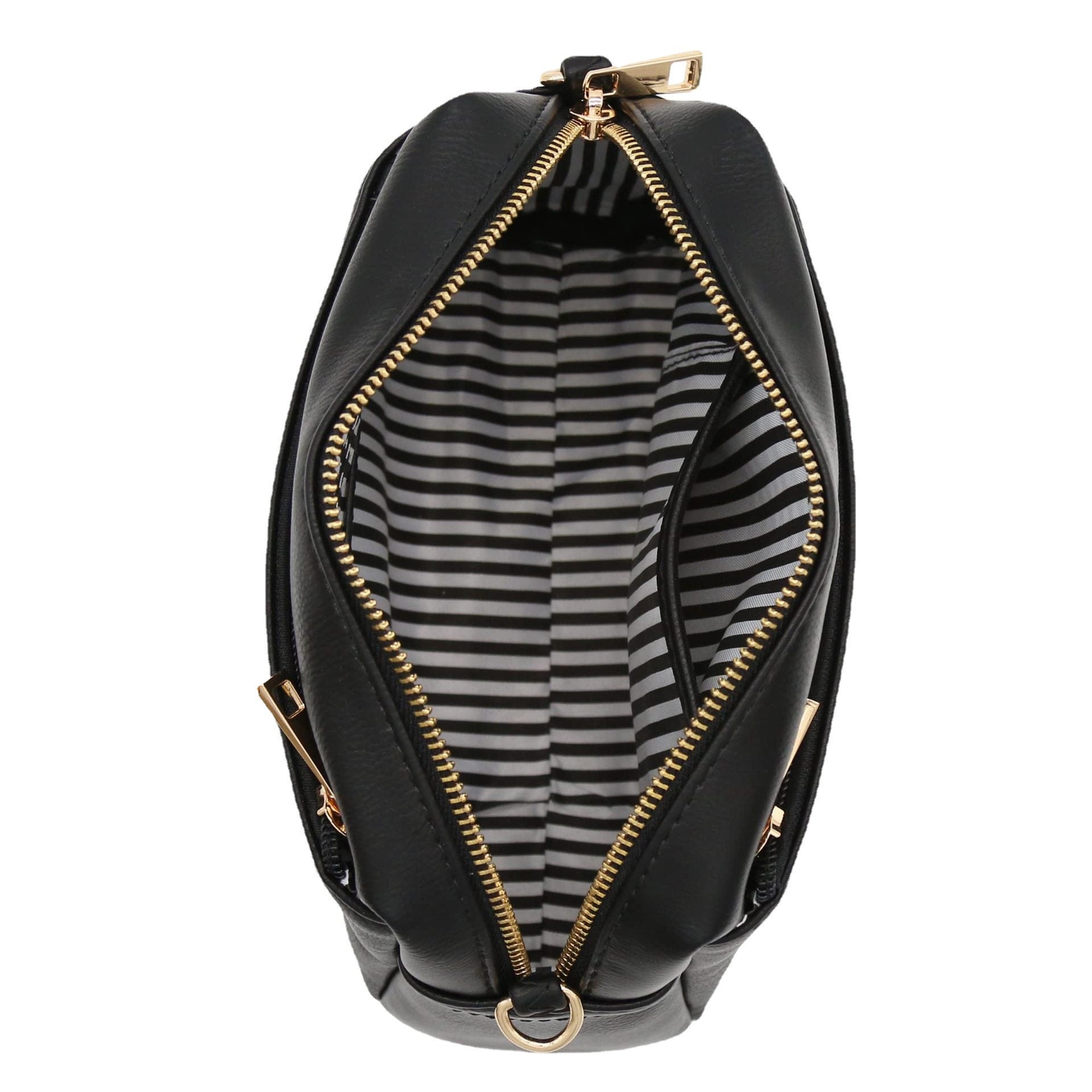 black pu leather women shoulder bag,custom,inner