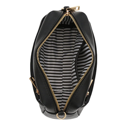 black pu leather women shoulder bag,custom,inner