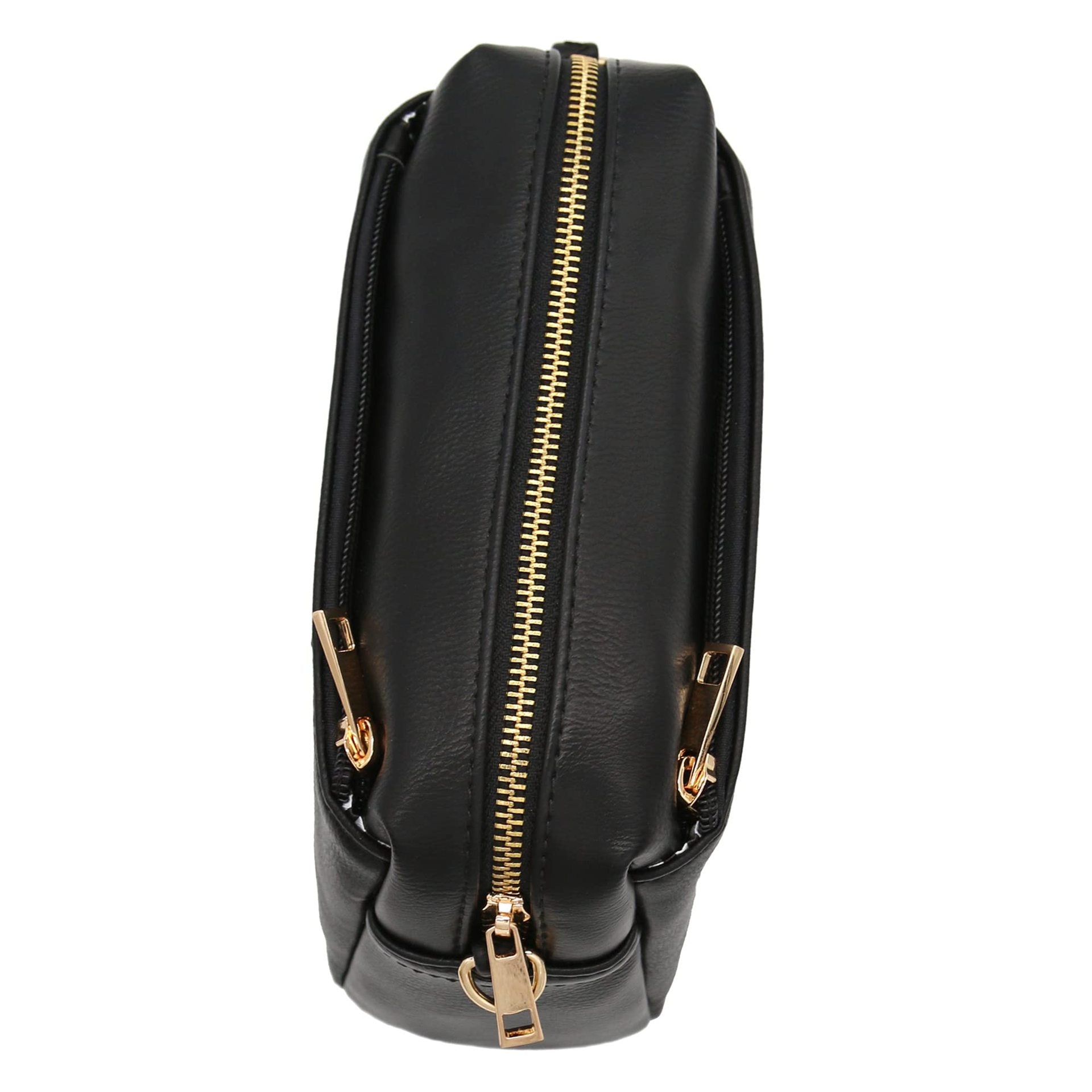black pu leather women shoulder bag,custom,side